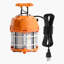 Lampe de travail à DEL temporaire, 60 W, 8 200 lm, 5 000 K durable et résistante à l'eau, pouvant être reliée jusqu'à 12 unités, éclairage de plafond ou de travail sur pied pour chantiers de construction, ateliers, utilisation intérieure et extérieure