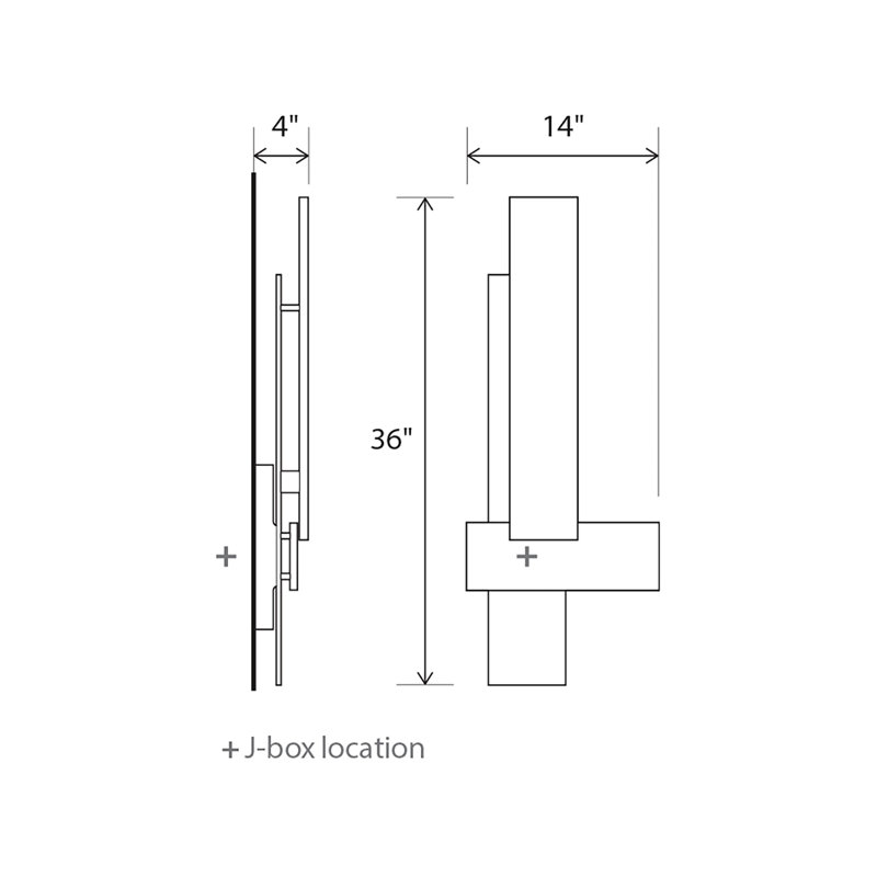 Sedo Dimmable LED Flush Mount Sconce, Dark Stained Walnut, 2700K