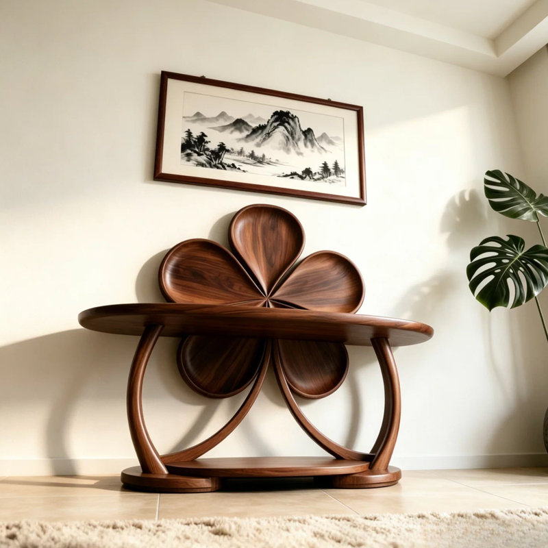 Nouvelle console en bois massif de style chinois, 35.4" H x 47.2" W x 15.7" D