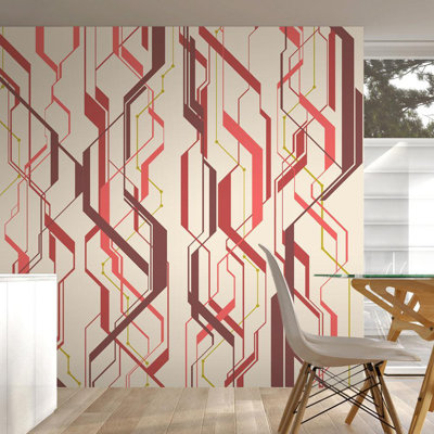 Rouleau de papier peint L 32,8 pi x l 19 po Chyanna Metro Lines
