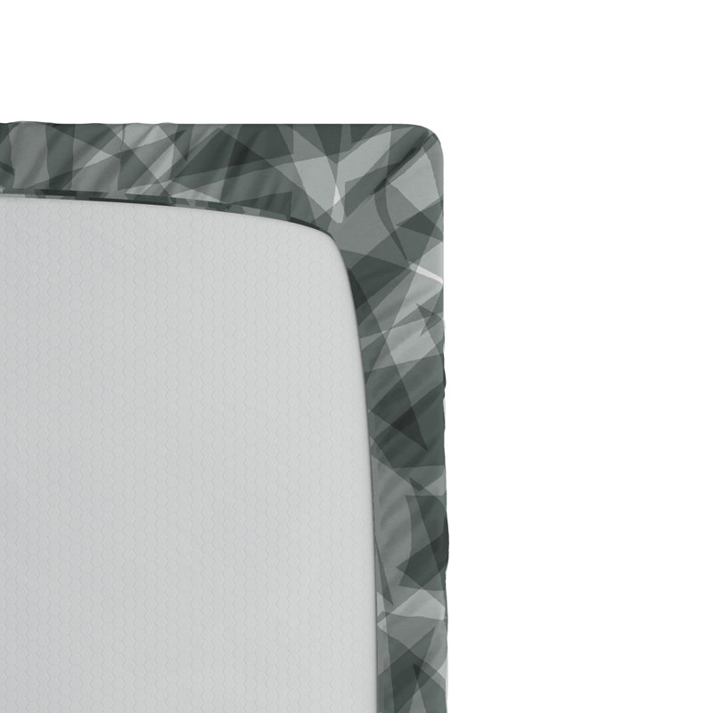 Microfiber Abstract Fitted Sheet, Full Fitted Sheet