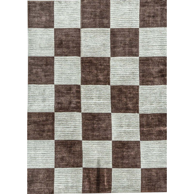 Wool Checkered Indoor Rug