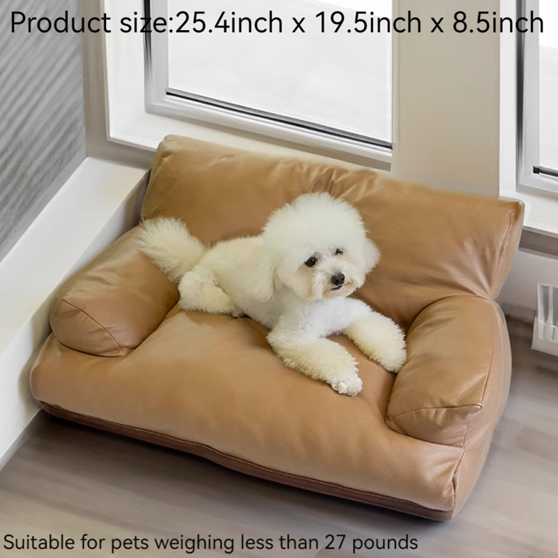 Canapé pour animal de compagnie, H 8,5 po x l 25,4 po x P 19,5 po