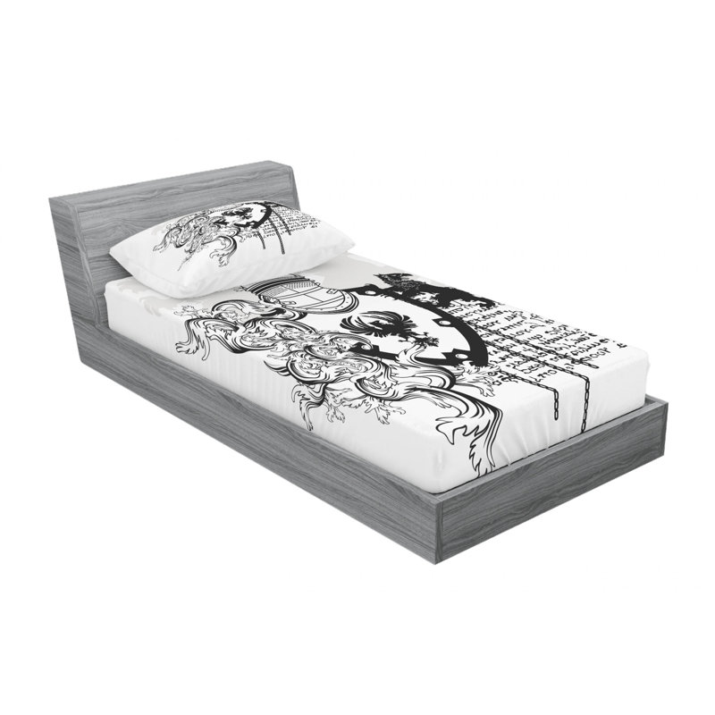 Microfiber Sheet Set, Twin Sheet Set with Fitted Sheet