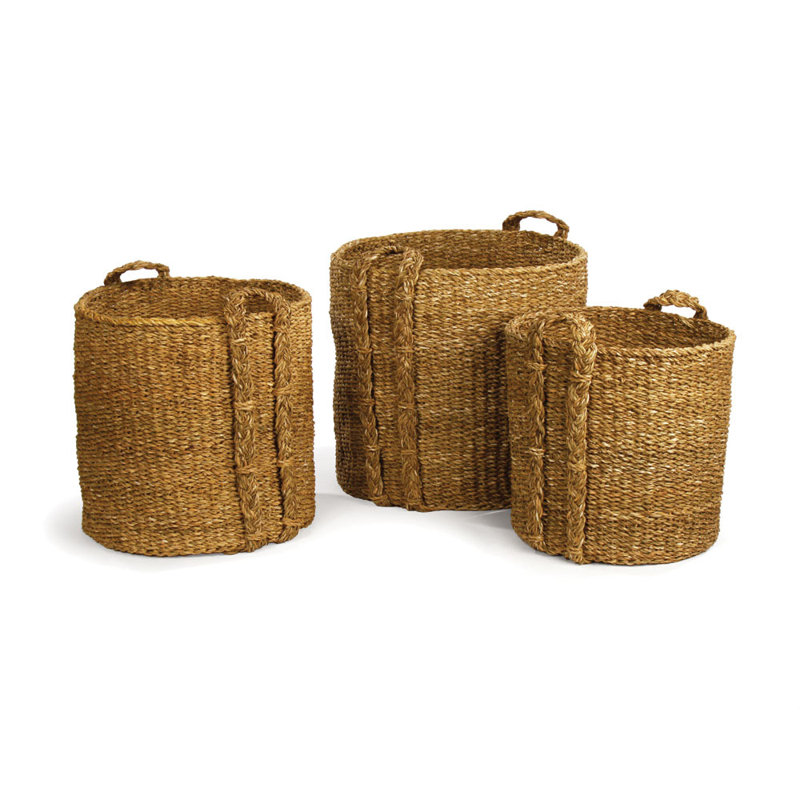 Ensemble de 3 paniers en osier Charton