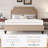 Modern Chenille Upholstered Bed With Adjustable Headboard & Solid Wood Legs-1048731103-838772496