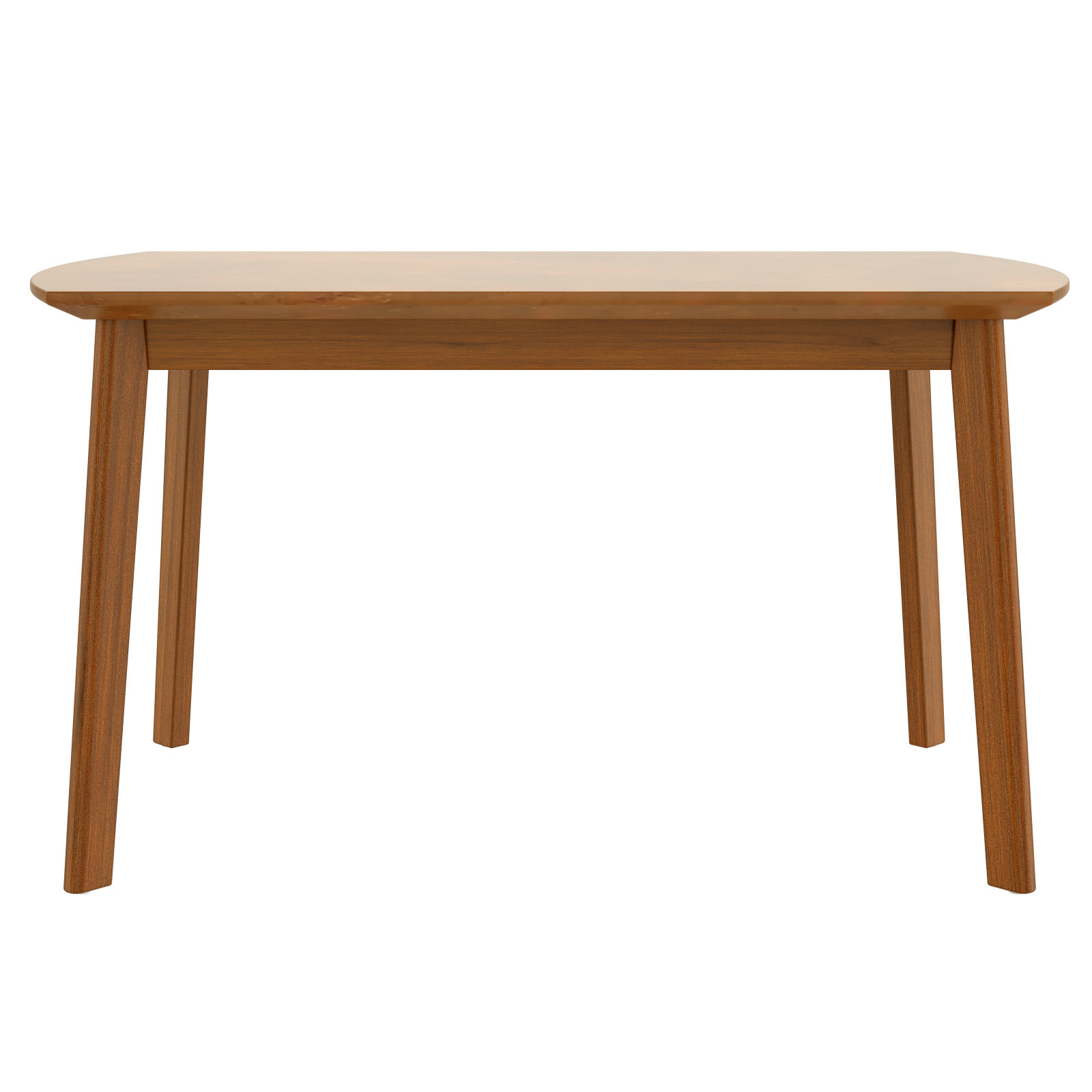 George Oliver 47 Inch Mid Century Modern Dining Table, Solid Wood ...