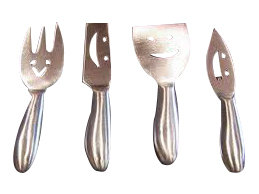 Ensemble 4 pièces de couteaux à fromage