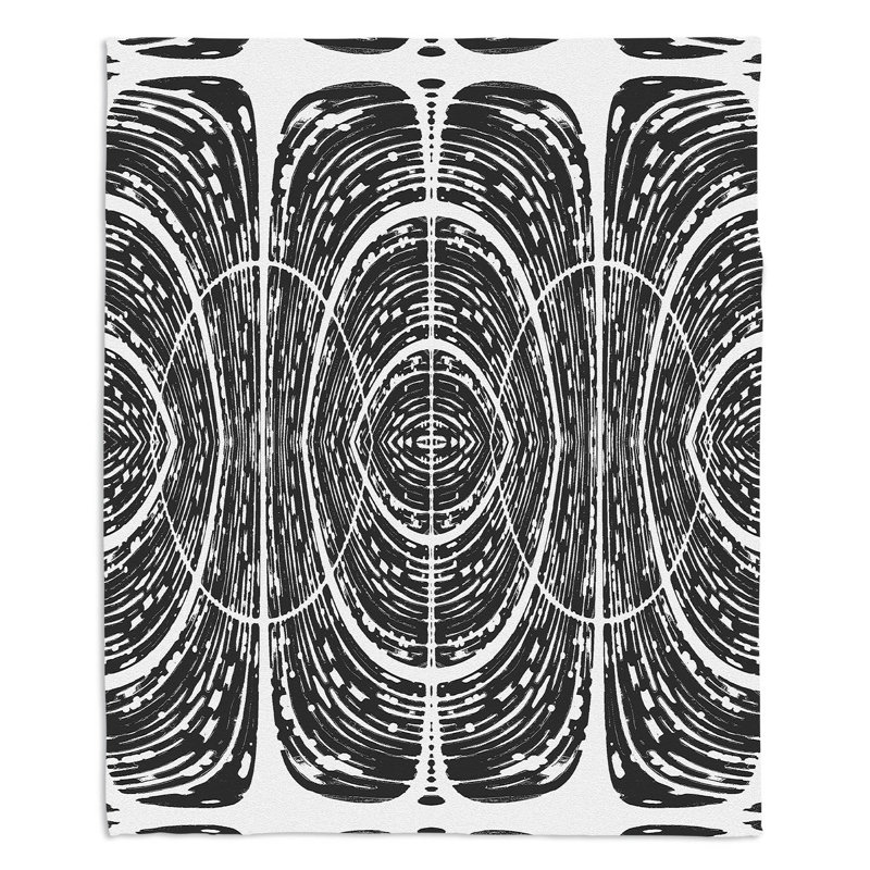  Jeté de porte, l 51 po x L 60 po, Noir / Gris