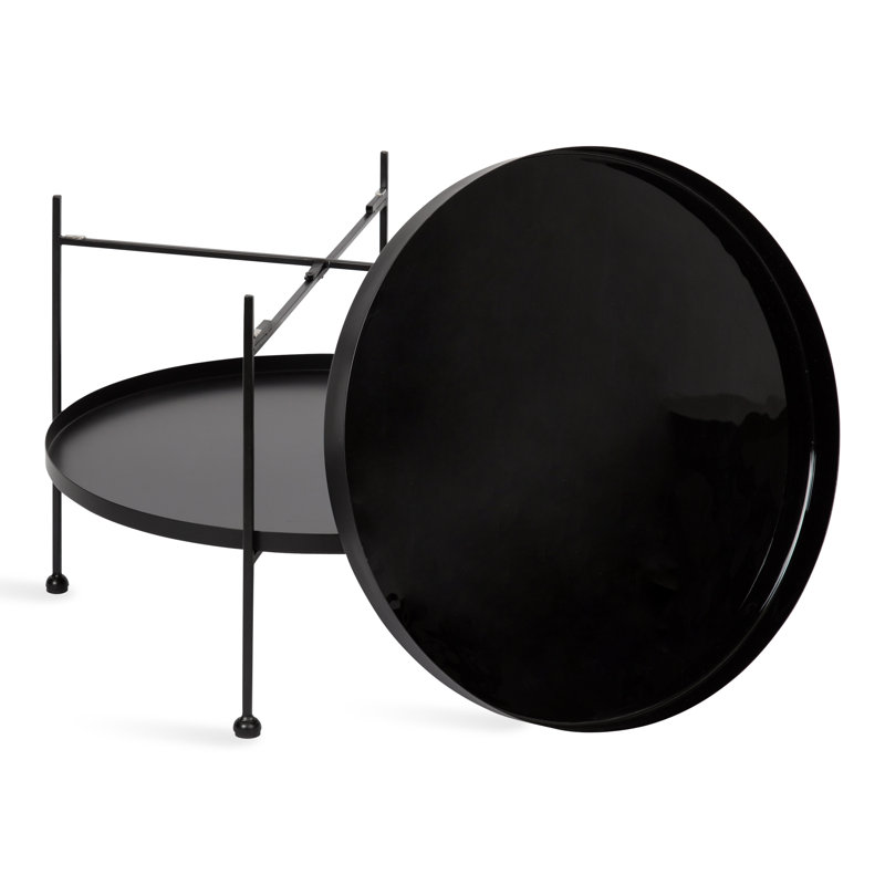 Single Coffee Table, Black, Black