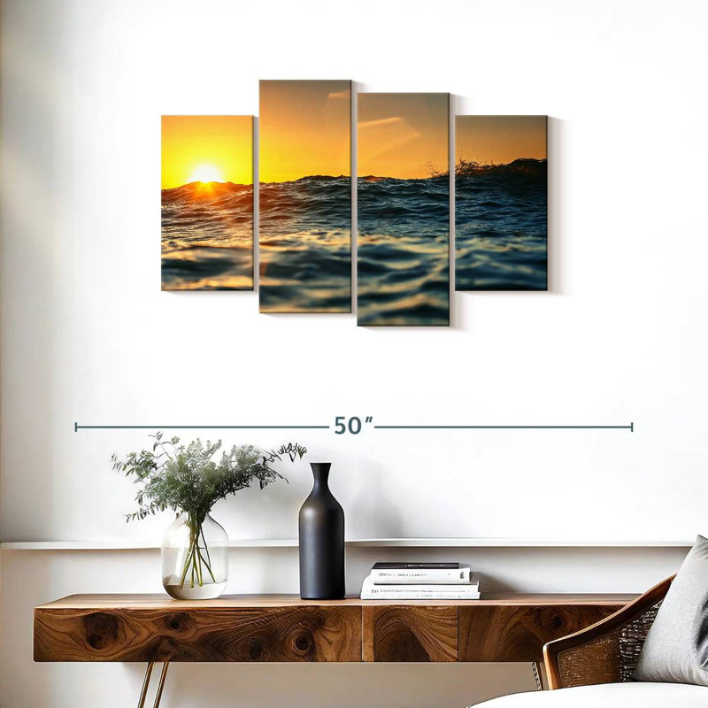 Gillard Ocean Waves Sunlight, H 22 po x l 36 po