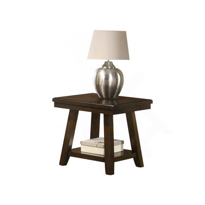 Table de bout rectangulaire en espresso foncé