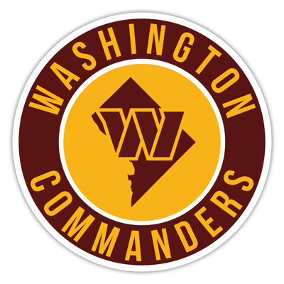 Washington Commanders Bright Line - 16" Circle With State