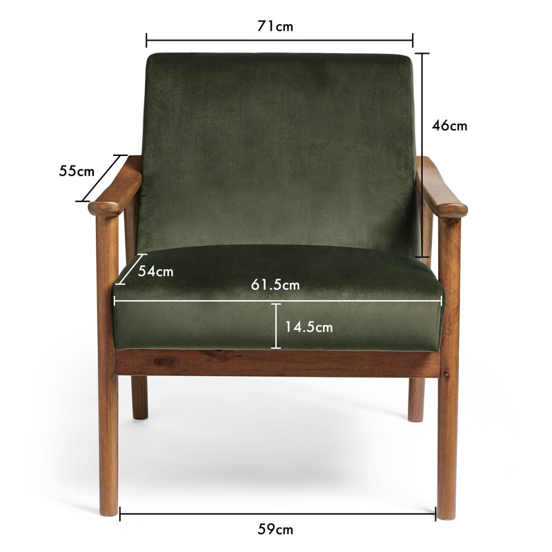 Fairfield Velvet Accent Chair
