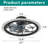 21" Caged Flush Mount Ceiling Fan with LED Light and Remote Control