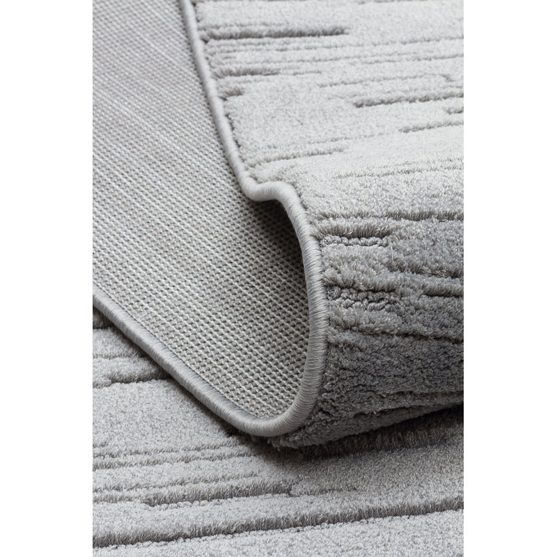 High-Quality Carpet, 4.0 x 5.9 Feet, Grey | 100% Micropolyester, 2300 Grams per Sq Meter, Machine Woven, 192,000 Thread Points | Durable, Easy to Clean, Perfect for Living Rooms & Bedrooms, Elegant Design