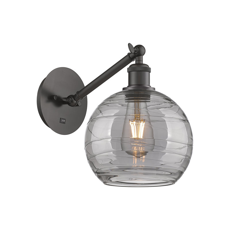 Allare Steel Armed Sconce, Oil Rubbed Bronze