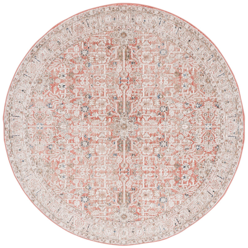 Vivaldi Performance Floral Rug, Round 6'7"