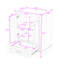 Meuble-lavabo à tiroir avec lavabo en céramique, tablettes réglables et armoire à fermeture en douceur-1364472689-1364472688