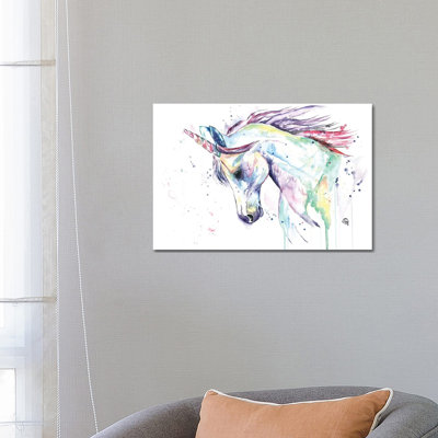 Kenzie's Unicorn by Lisa Whitehouse - Wrapped Canvas Painting