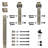 6.6 Ft. Soft Close Standard Single Barn Door Hardware Kit (Door Not Included)-22555934