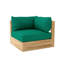 32'' Wide Outdoor Teak Patio Sofa with Sunbrella Cushions