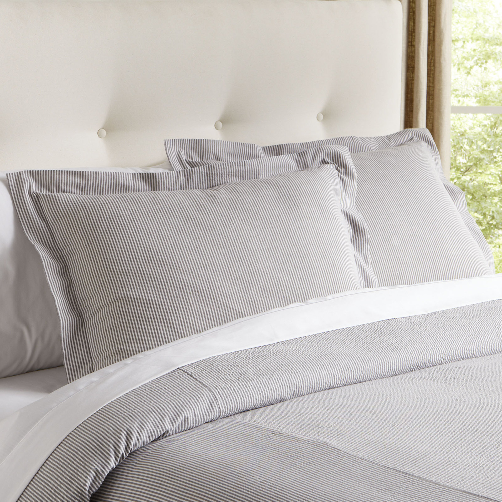 Oakden Cotton Sham, Euro, Pewter