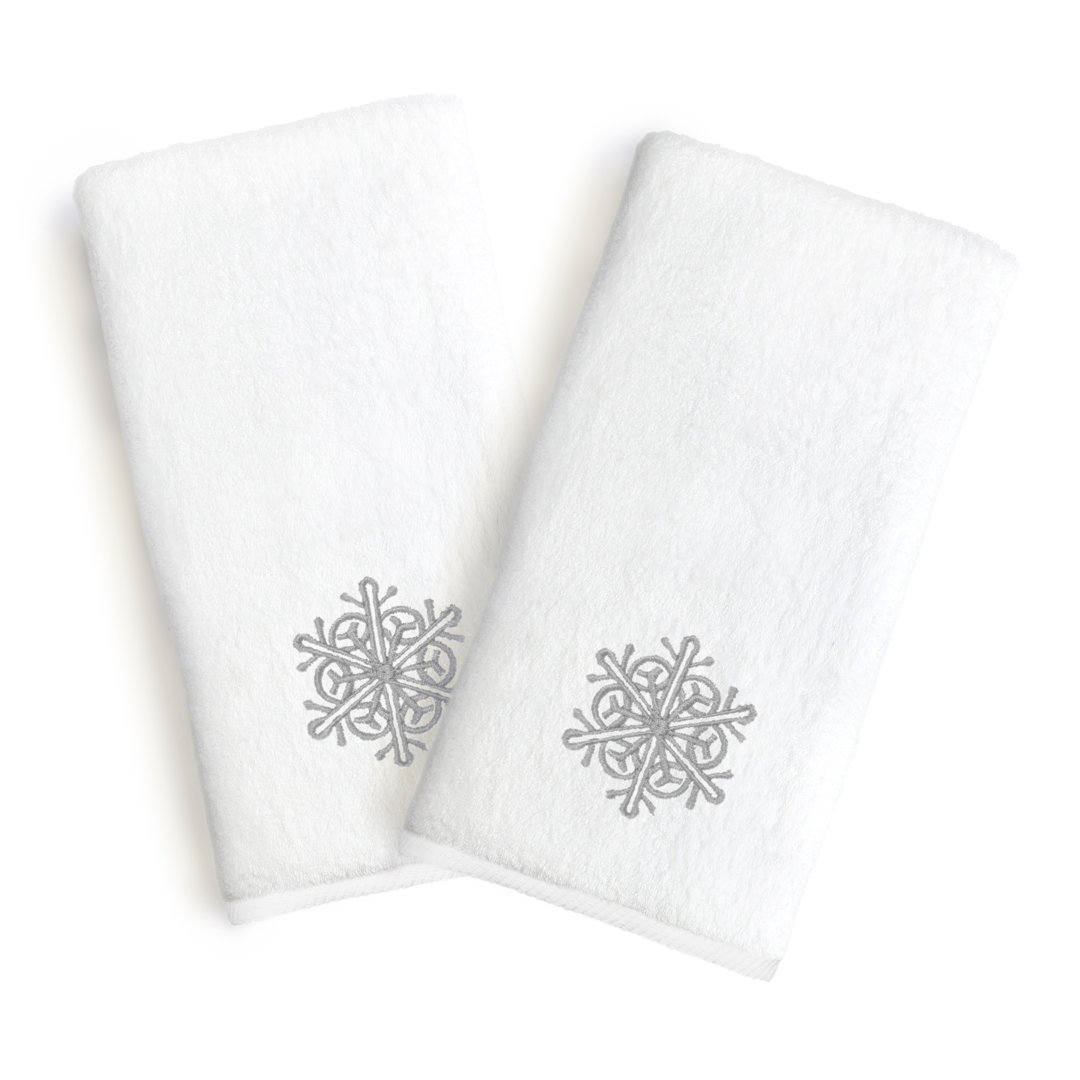 Holiday 100% Cotton Hand Towel (Set of 2) Linum Home Textiles 