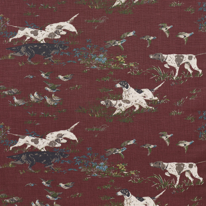 Pointers Fabric, Burgundy