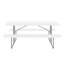Table de pique-nique pliante 6 pi - Structure en acier, plateau et bancs en PEHD-802712137