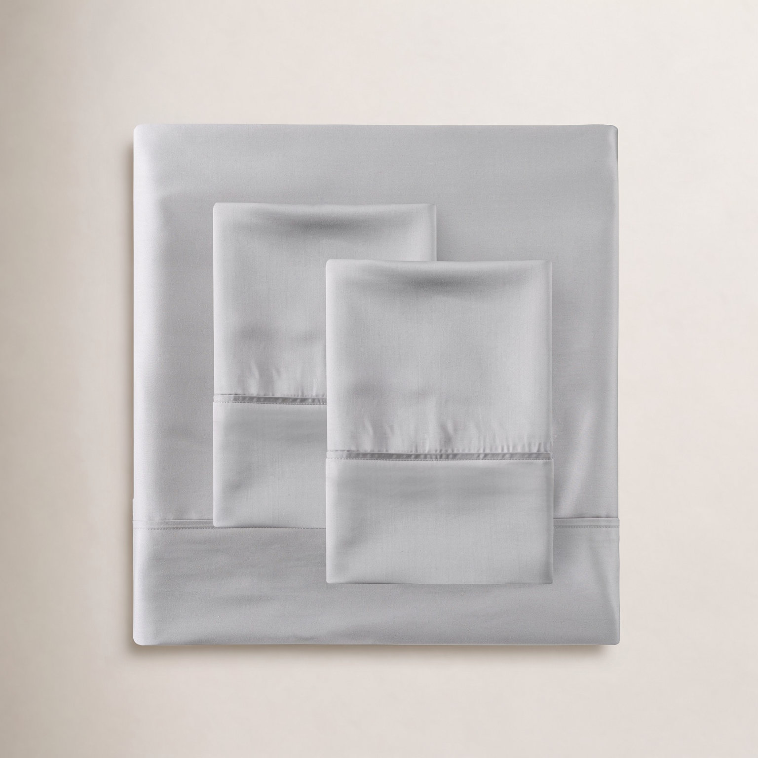 Canali Sheet Set, Queen, Light Gray