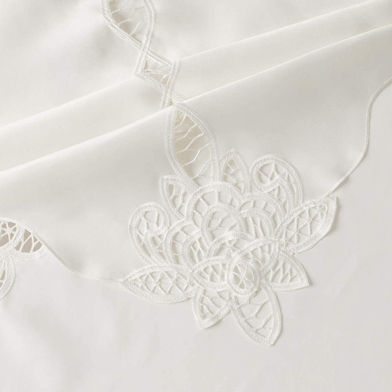 Nappe en dentelle Ridgehaven, Rond l 70 po, Beige