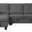 Velvet Reversible Sleeper Sectional Sofa With Storage Chaise-1515507157