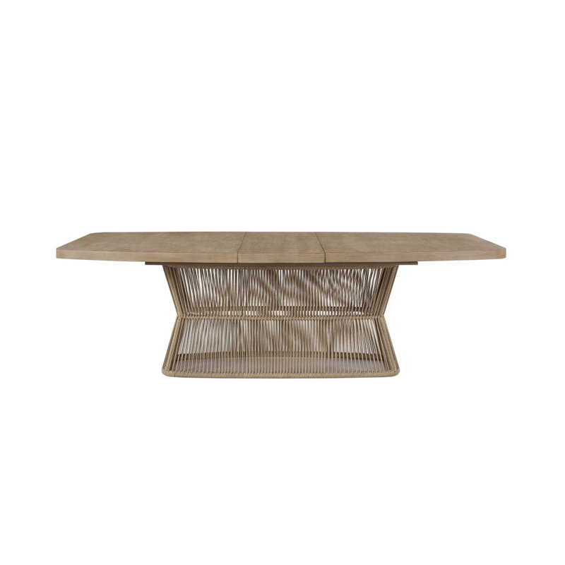 Dining Table - Toffe With Rope Base