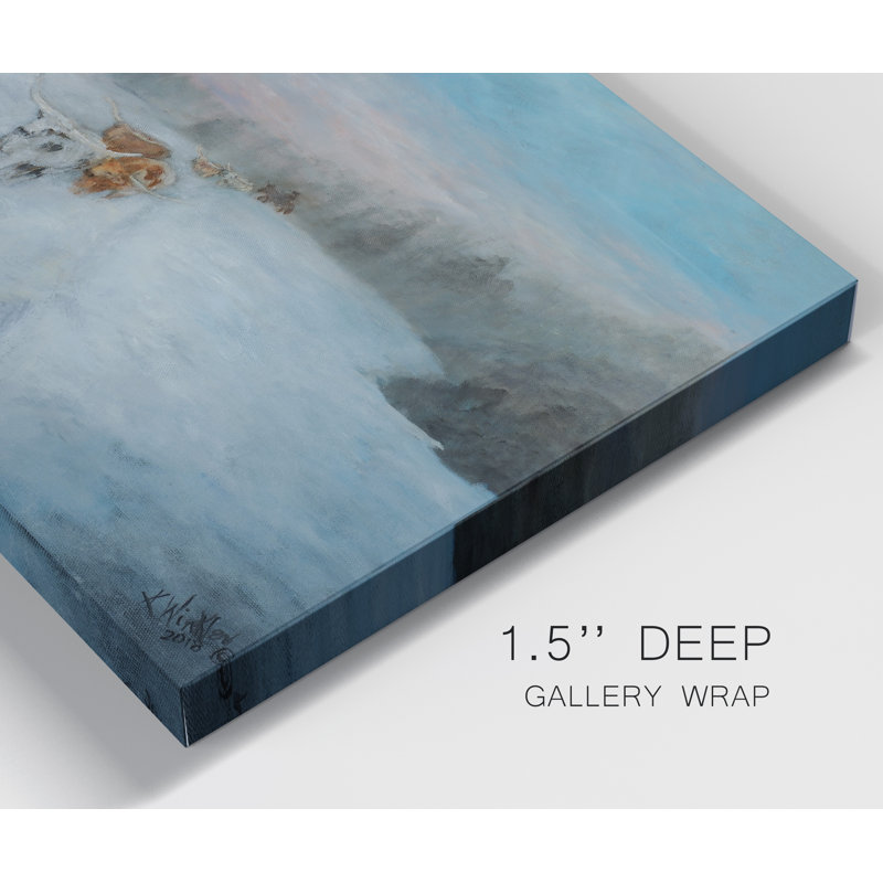Reproduction d’art sur toile, "Journey through the Snow IV", H 36 po x l 24 po x P 1 po