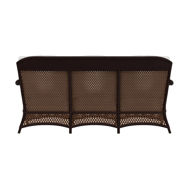 Grand Traverse Outdoor 3 - Seat Patio Sofa, Caramel, Heritage Papyrus