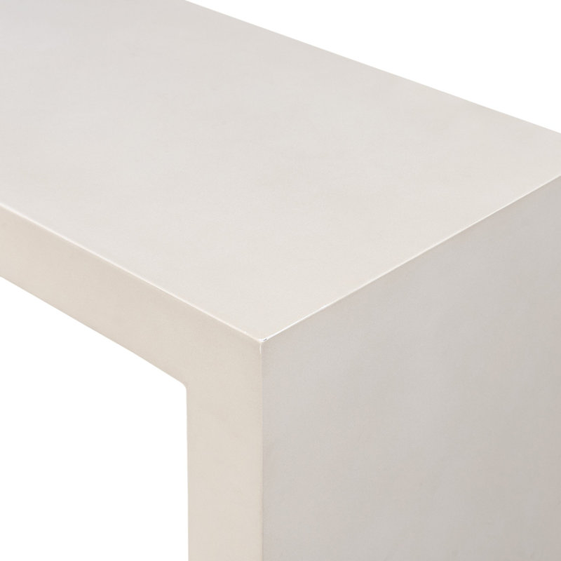 Parish Outdoor Buffet & Console Table, White Concrete