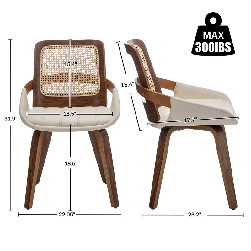 Chaise de salle à manger Adjoa, Beige