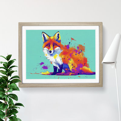 XH1022-6620X Fox Vol.2 Abstract - Single Picture Frame Painting