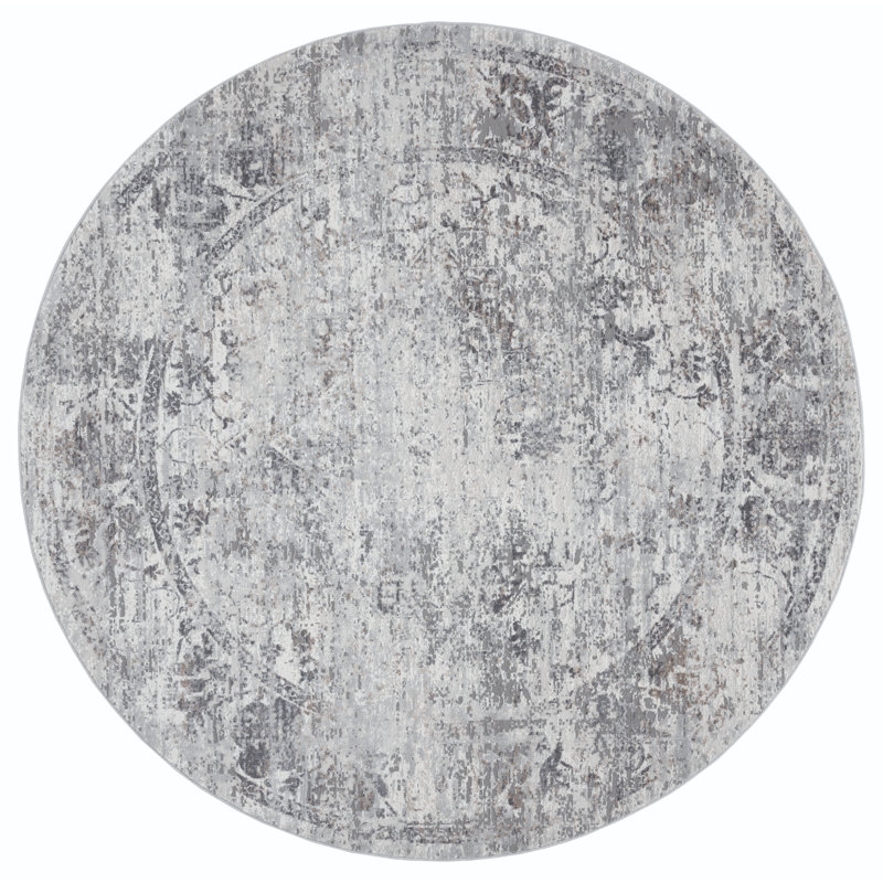 United Weavers Fanna Clark Grey Round Rug 7'10" RD, Round 7'1"