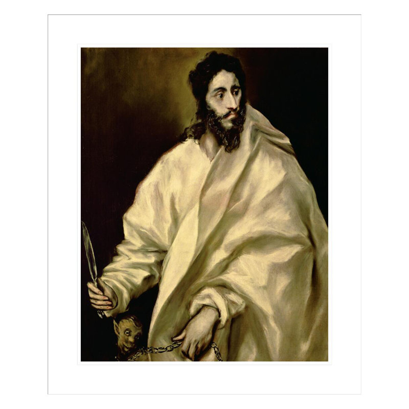 St. Bartholomew par El Greco - Impression sur toile, H 29,5 po x l 22,73 po