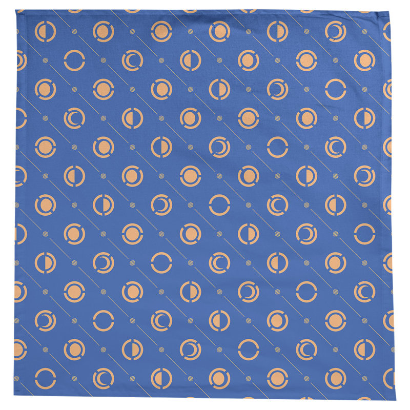 Nappe des phases de lune classiques, Bleu/orange