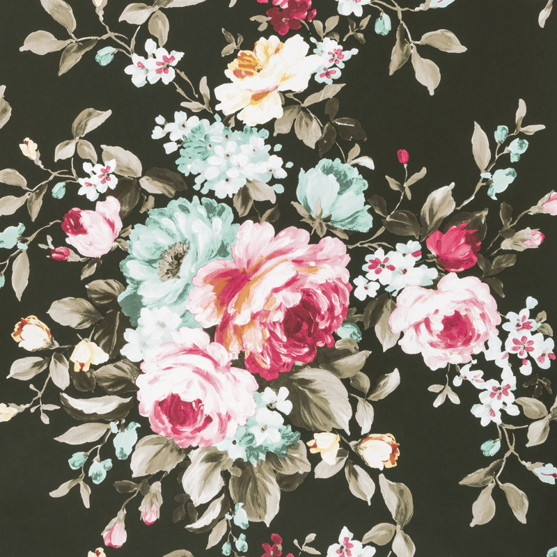 Colony Emeline Wallpaper 10.06m x 53cm, Ebony