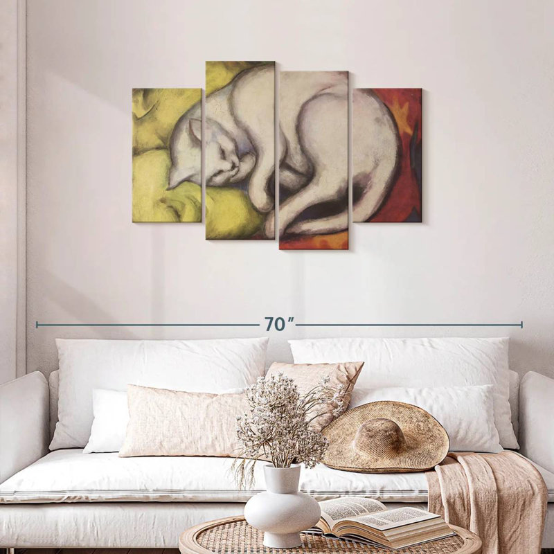 The White Cat, H 27 po x l 43 po