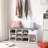 10 Pair Shoe Storage Bench With Drawer-1229005089
