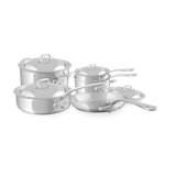 Mauviel M'cook 5-Ply 9-Piece Cookware Set With Cast Stainless Steel Handles