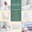Comfydown 50/50 Down Feather Blend Comfydream Bed Pillow For Sleeping, 100% Egyptian Cotton Cover, Queen Size (20" X 30")