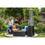 Chauffe-terrasse 40 000 - Tube en verre de quartz bronze, mobilité facile avec roues, fonctions de contrôle variables, mesures approuvées, tube 40 000, options, normes, inclus-128994539
