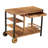 Solid Wood and Metal Weather Resistant Outdoor Bar Cart 