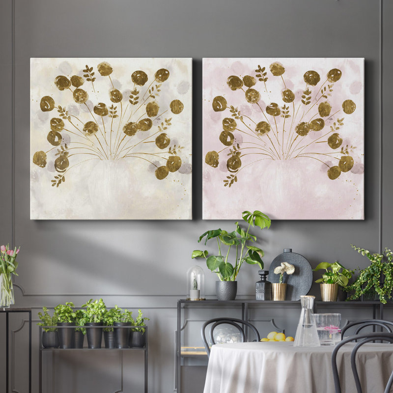 GOLDEN I Golden I - Ensemble de 2 toiles tendues, H 16 po x l 32 po x p 1 po